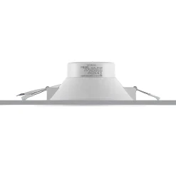 Prios LED-innbyggingslampe Rida, 10stk, hvit, 23cm, 25W, CCT, IP44