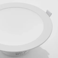 Prios LED-innbyggingslampe Rida, 10stk, hvit, 23cm, 25W, CCT, IP44