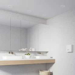 Prios LED-innbyggingslampe Cadance, hvit, 17 cm, sett med 3 stk, CCT