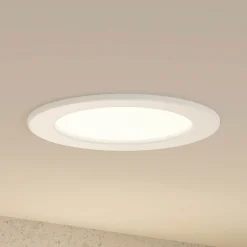 Prios LED-innbyggingslampe Cadance, hvit, 17 cm, CCT, IP44