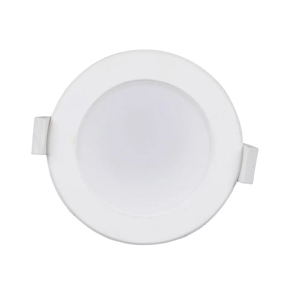 Prios LED-innbyggingslampe Rida, sett med 3 stk, hvit, 15 cm, CCT, IP44