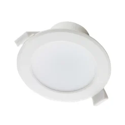 Prios LED-innbyggingslampe Rida, sett med 3 stk, hvit, 15 cm, CCT, IP44