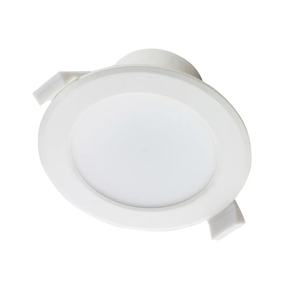Prios LED-innbyggingslampe Rida, sett med 3 stk, hvit, 15 cm, CCT, IP44