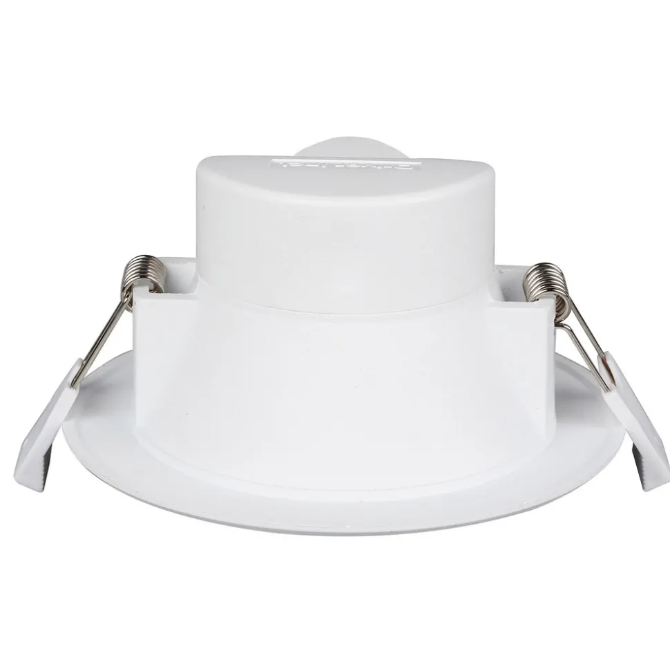 Prios LED-innbyggingslampe Rida, sett med 3 stk, hvit, 15 cm, CCT, IP44