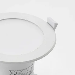 Prios LED-innbyggingslampe Rida, sett med 3 stk, hvit, 12 cm, CCT, IP44