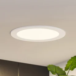 Prios LED-innbyggingslampe Cadance, hvit, 22 cm, CCT, IP44