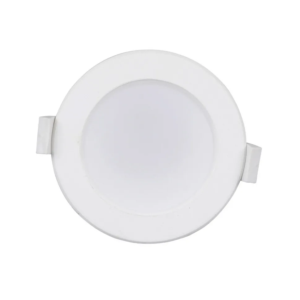 Prios LED-innbyggingslampe Rida, sett med 3 stk, hvit, 19 cm, CCT, IP44