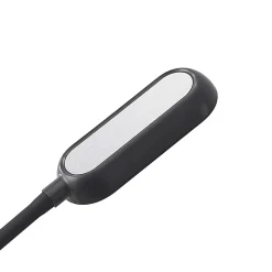 Prios LED-klemmelampe Najari, svart, oppladbart batteri, USB, 51 cm