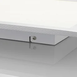 Prios LED-panel Gelora, 40 cm, 4000 K, sølvfarget, aluminium