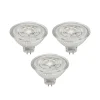 Prios LED-reflektor GU5.3 4.9W 500lm 36° klar 830 sett med 3 stk