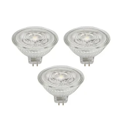 Prios LED-reflektor GU5.3 4.9W 500lm 36° klar 830 sett med 3 stk