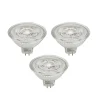 Prios LED-reflektor GU5.3 4.3W 345lm 36° klar 830 sett med 3 stk