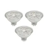 Prios LED-reflektor GU5.3 4.3W 345lm 36° klar 827 sett med 3 stk