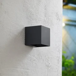 Prios LED-solcellelampe Lius, høyde 15 cm, bevegelsessensor