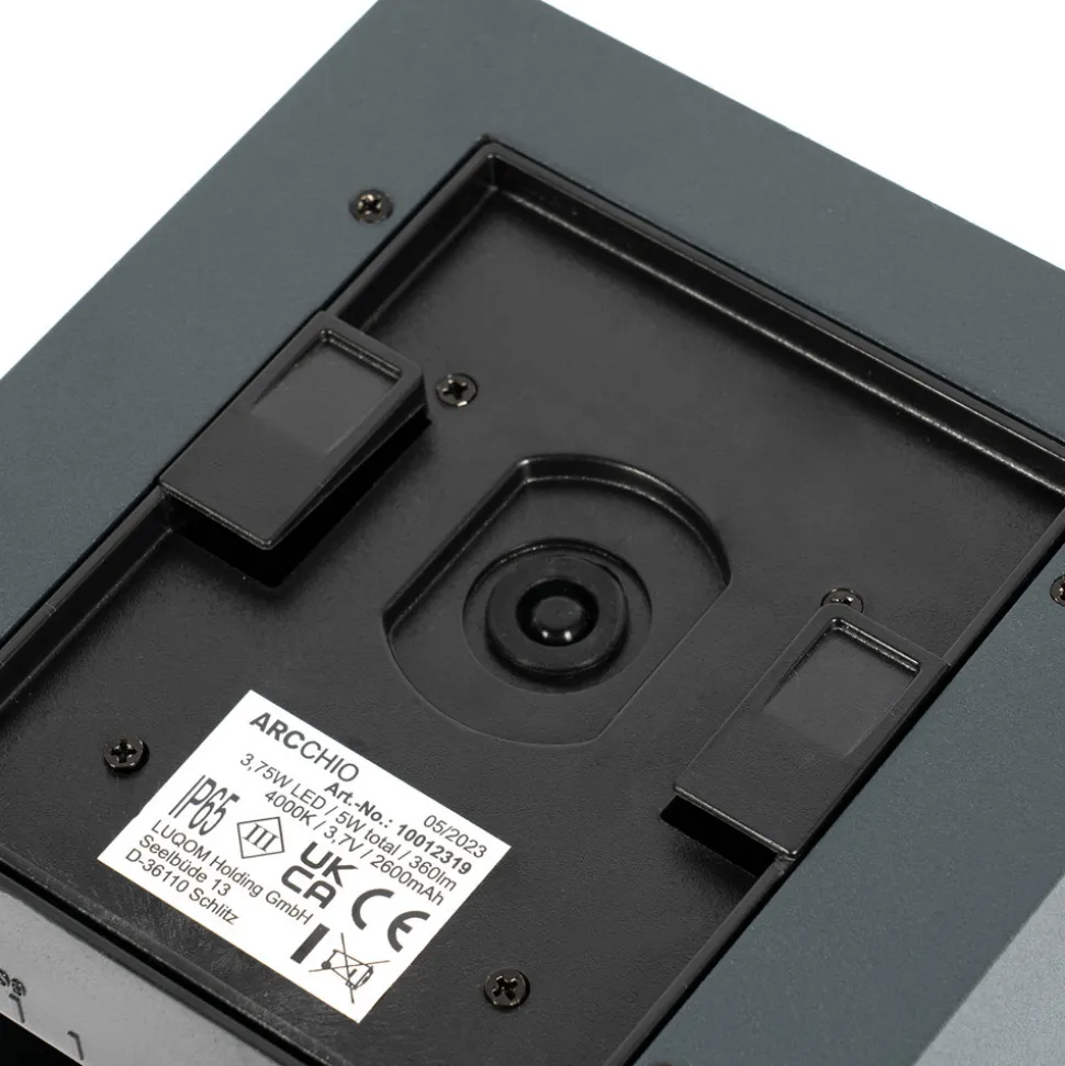 Prios LED-solcellelampe Lius, høyde 15 cm, bevegelsessensor