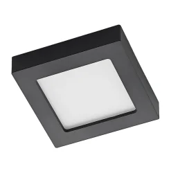 Prios LED-taklampe Alette, svart, 12 W, CCT, dimbar