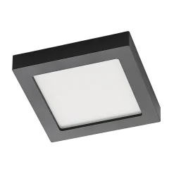 Prios LED-taklampe Alette, svart, 24 W, CCT, dimbar