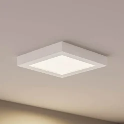 Prios LED-taklampe Alette, hvit, 22,7 cm 24W, dimbar