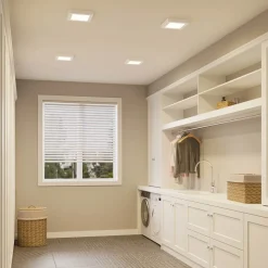 Prios LED-taklampe Alette, hvit, 22,7 cm 24W, dimbar