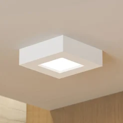 Prios LED-taklampe Alette, hvit, 12,2 cm, dimbar