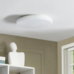 Prios LED-taklampe Artin, Ø 28 cm, hvit, CCT, IP65