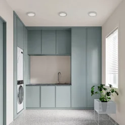 Prios LED-taklampe Edwina, sølv, 23 cm, sett med 3 stk