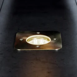 Prios Riya nedfelt lampe, kantet, stål