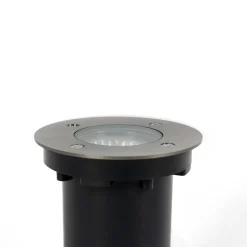 Prios Riya nedfelt lampe, rund, stål