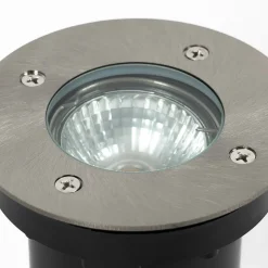 Prios Riya nedfelt lampe, rund, stål