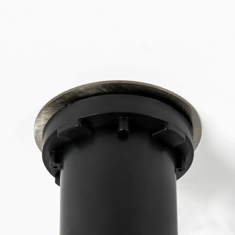 Prios Riya nedfelt lampe, rund, stål