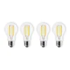 Prios Smart LED Filament E27 7W dimbar CCT Tuya sett med 4 stk