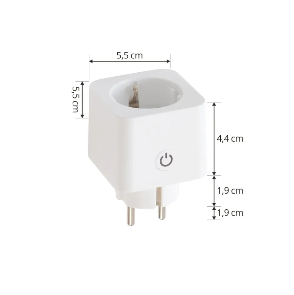 Prios Smart Plug Lykka, EU, Bluetooth, WiFi, Tuya, innendørs