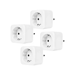 Prios Smart stikkontakt Kianna, Tuya, strømmåling, 4-delt