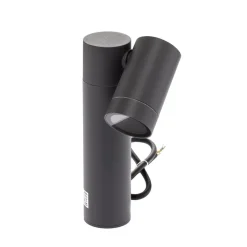 Prios spot med jordspyd Tulimar, høyde 40 cm, antrasitt, aluminium