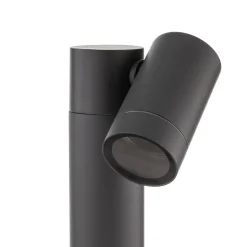 Prios spot med jordspyd Tulimar, høyde 40 cm, antrasitt, aluminium