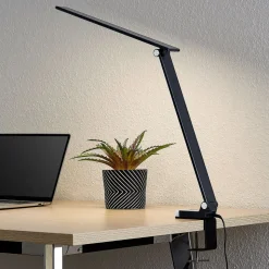 Prios Tamarin LED-bordlampe, dimbar, svart