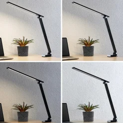 Prios Tamarin LED-bordlampe, dimbar, svart