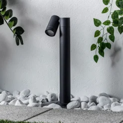 Prios Tulimar sokkellampe, 45 cm, antrasitt 1 lyskilde, metall