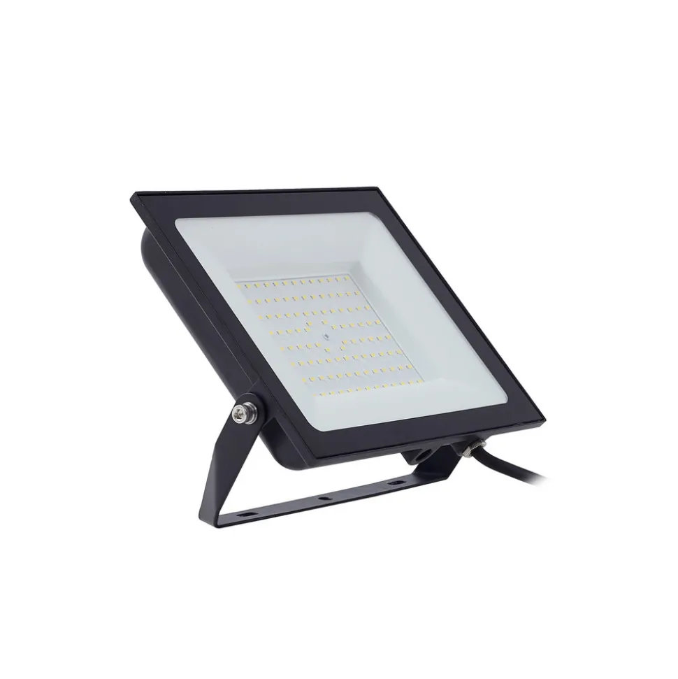 Prios utendørs LED-spot Maikel, 100W, 8000lm, metall