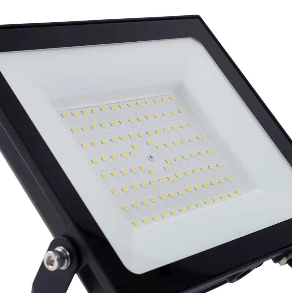 Prios utendørs LED-spot Maikel, 100W, 8000lm, metall