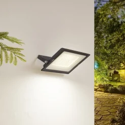 Prios utendørs LED-spot Maikel, 150W, 12000lm, metall