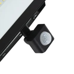 Prios utendørs LED-spot Maikel, 50W, 4000lm, metall, sensor