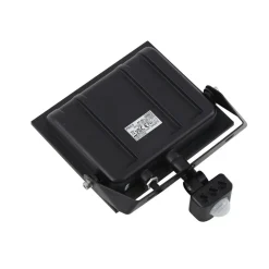 Prios utendørs LED-spot Maikel, 50W, 4000lm, metall, sensor