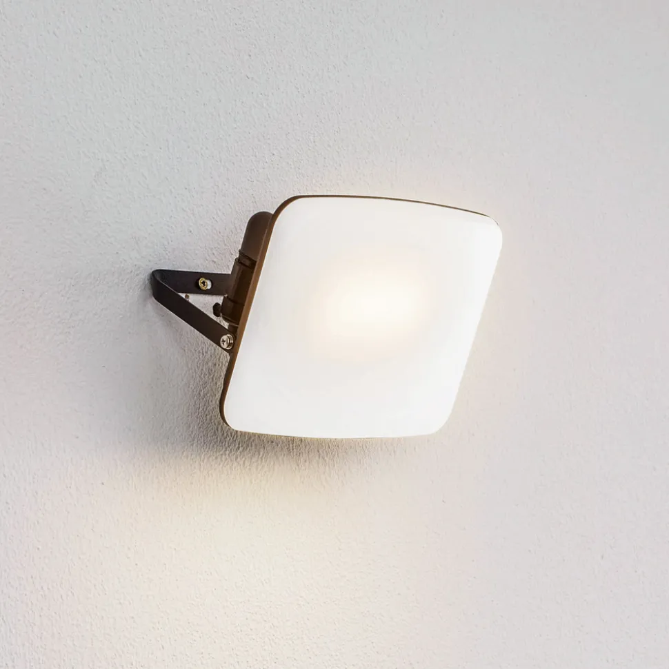 Prios utendørs LED-vegglampe Kaison, antrasitt, 16 cm