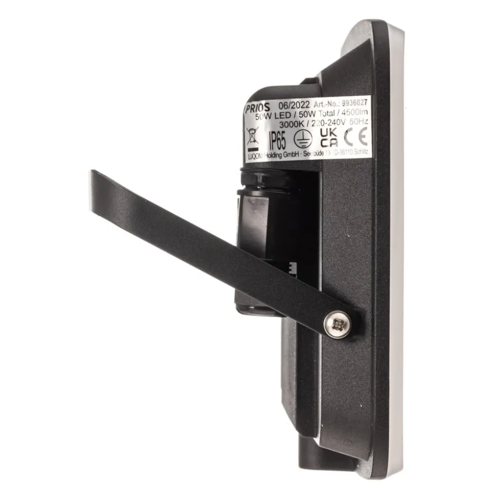 Prios utendørs LED-vegglampe Kaison, antrasitt, 16 cm