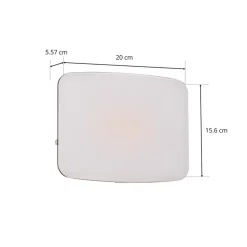 Prios utendørs LED-vegglampe Kaison, antrasitt, 16 cm