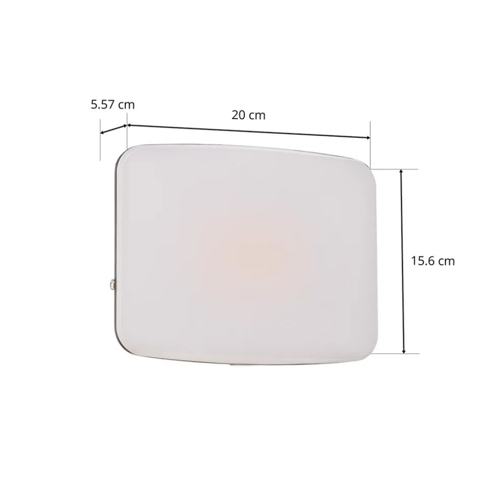 Prios utendørs LED-vegglampe Kaison, antrasitt, 16 cm