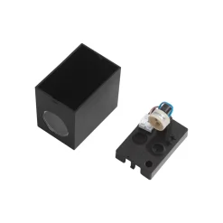 Prios utendørs vegglampe Irfan kantet svart 10 cm