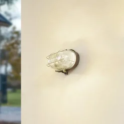 Prios utendørs vegglampe Kirgo, grå, plast, IP44