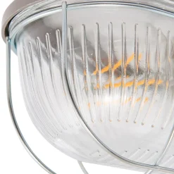 Prios utendørs vegglampe Kirgo, grå, plast, IP44